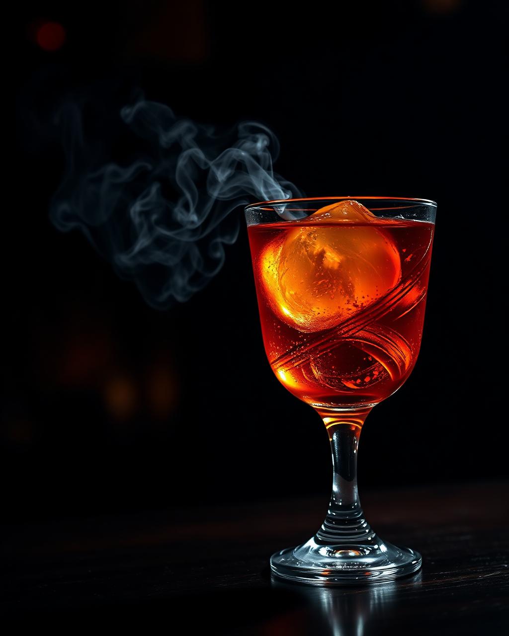 Signature smoked cocktail
